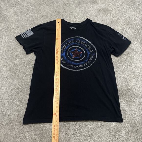 Grunt Style 100% Full Blooded A Kicking Proud American Tee Size XL - Picture 4 of 5